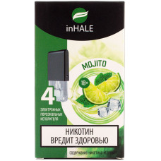 Картриджи inHALE 4 шт Mojito 0.75 мл (совместимы с JUUL)